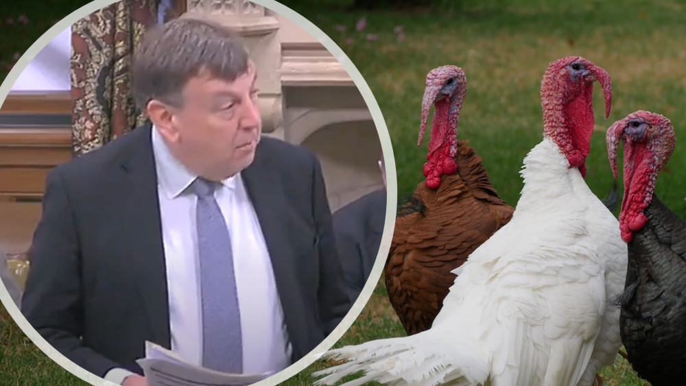 Sir John Whittingdale MP is concerned about the impact on the poultry industry, which contributes £2 billion to the economy. (Photos: Parliament TV and Unsplash)