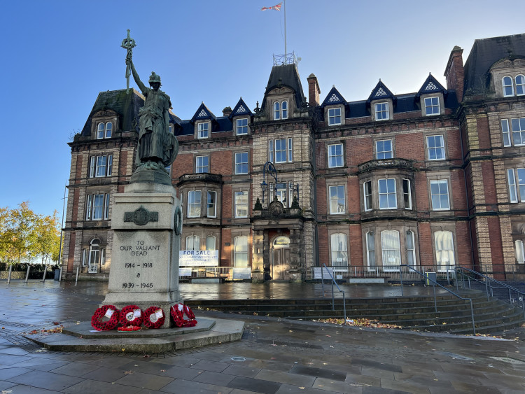 Hanley Town Hall, Albion Street. We are delighted to serve the community of Stoke. (Sarah Garner).