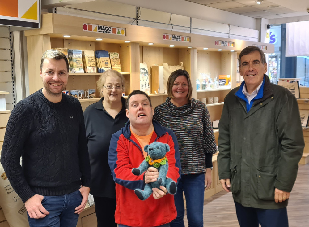 Macclesfield MP, David Rutley, visited the store to see what was on offer and give his support to this seasonal venture.