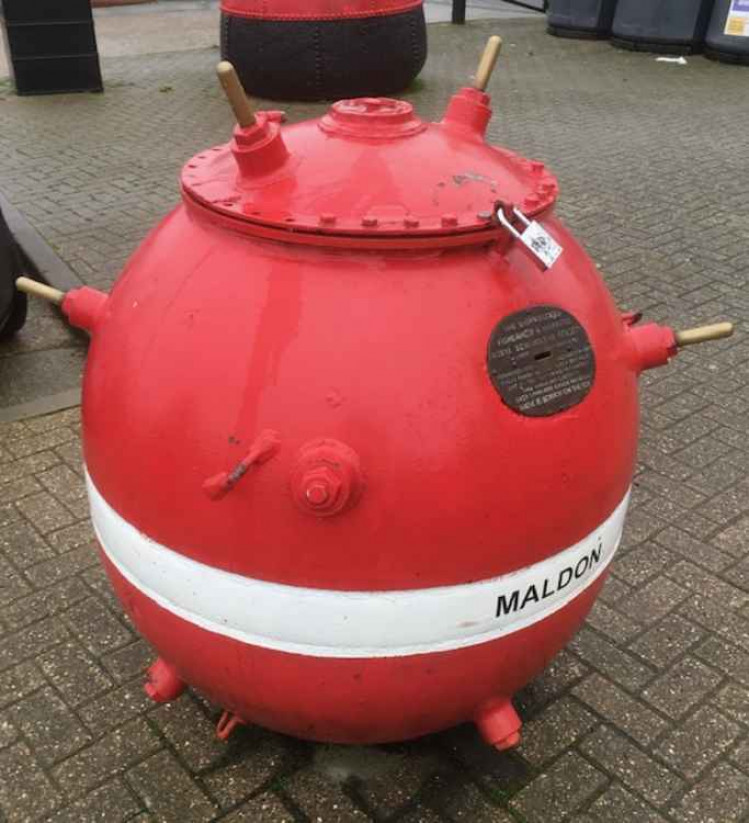 Maldon's sea mine at Hythe Quay