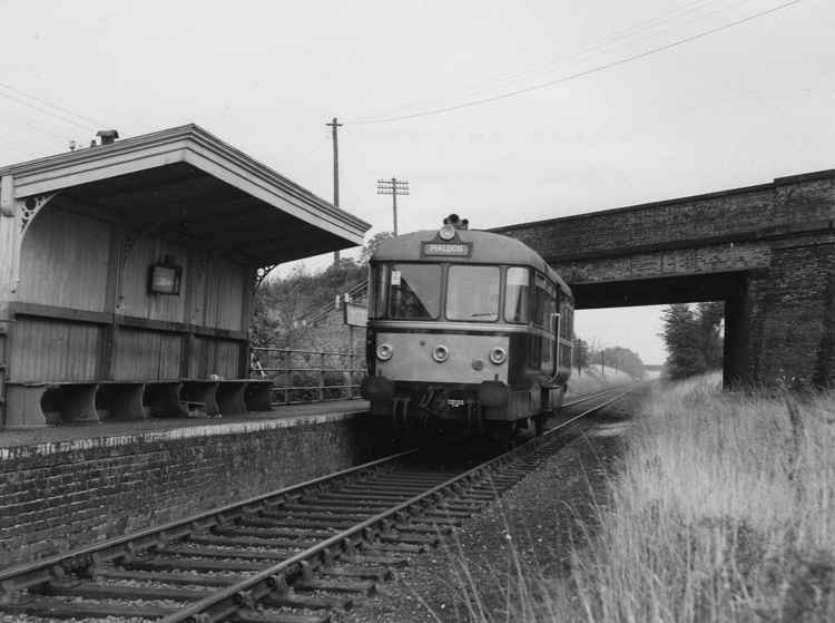 The railbus at Langford Halt