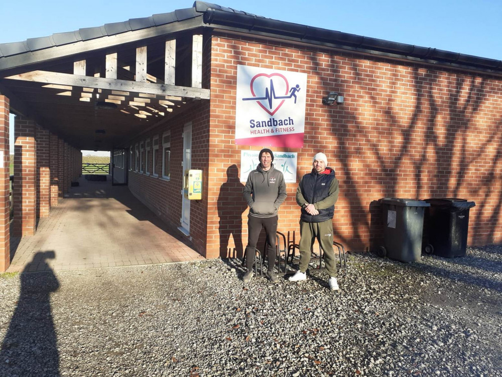 Sandbach Health & Fitness owner, Dan Bradley, with manager Matt Oates. 