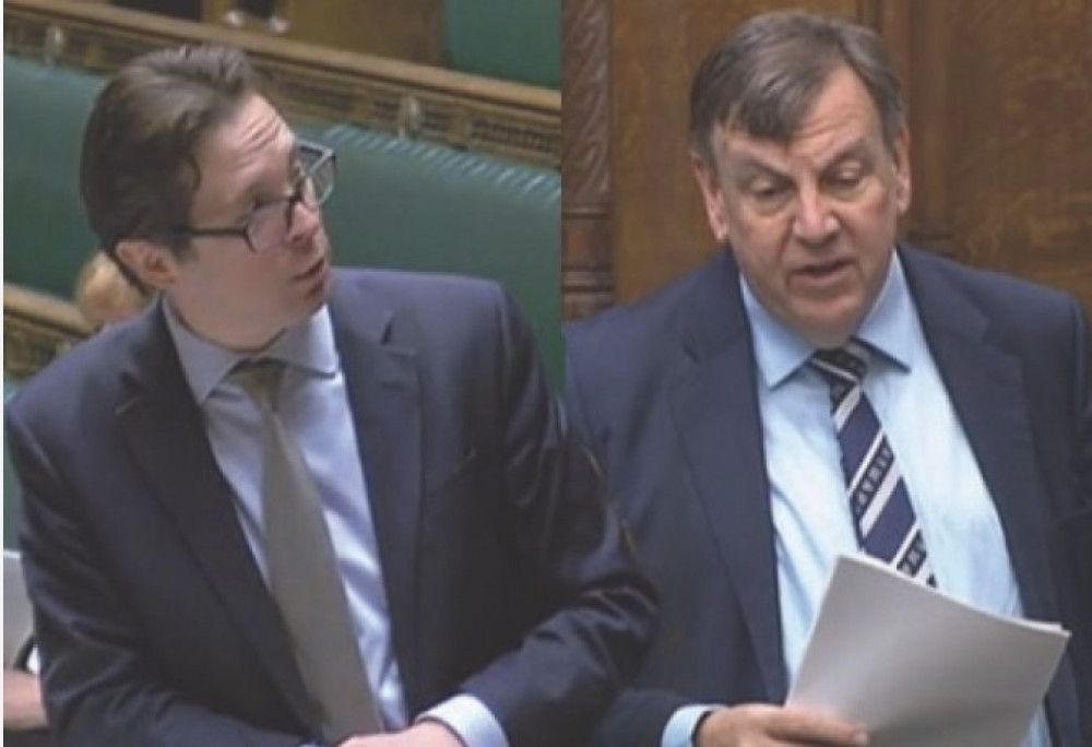 L: Alex Burghart MP R: Sir John Whittingdale (Credit: UK Parliament)