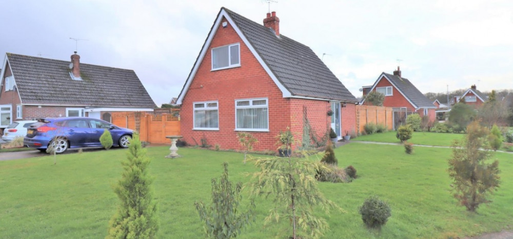 There is plenty of lawn at this super home in Wistaston.