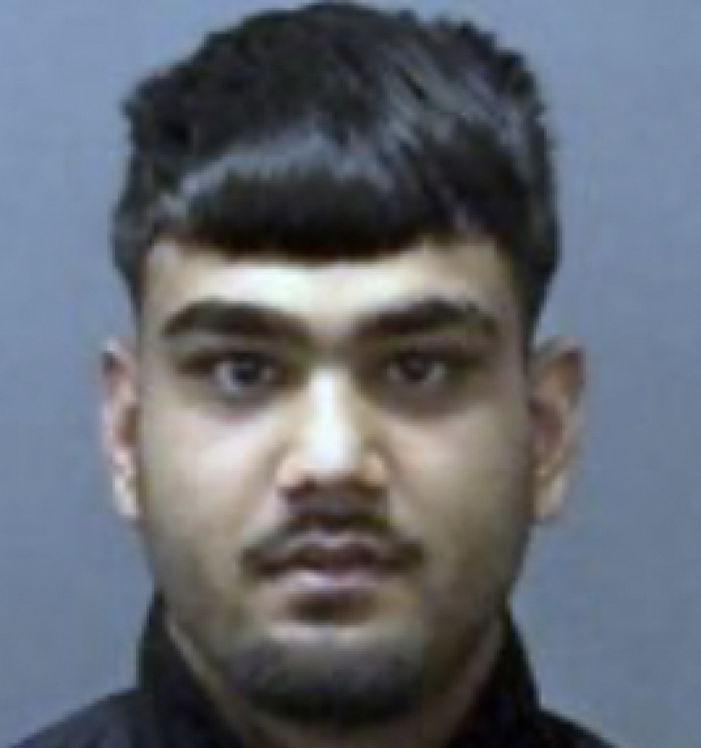 Zain Shah, 22, fired two shots at the victim at point-blank range from a stolen black Audi. CREDIT: Beds Police 