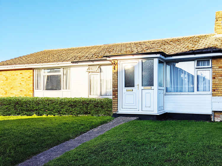 This two-bedroom bungalow is on the market for £270,000