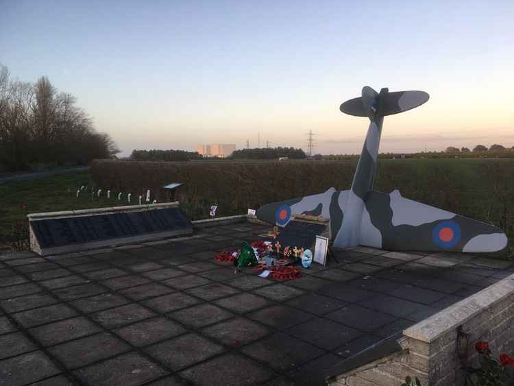 A recent artwork protest at the memorial close to the World War Two airfield site at Bradwell-on-Sea