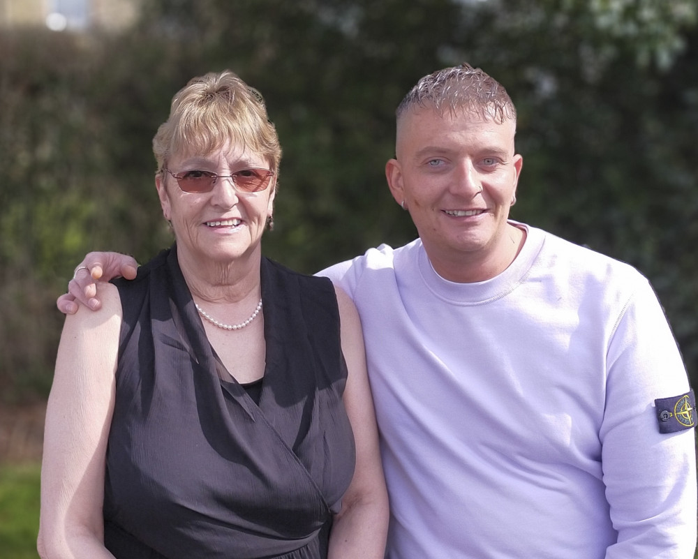 “It helped me think about how to let out my anger and frustration which is a huge part of the healing process,” – stroke survivor Dave Parkyn pictured with his mum Jackie