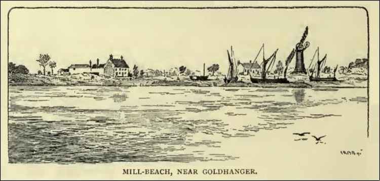 An 1890s sketch from Essex Highways, Byways and Waterways, C.R.B Barrett (Goldhanger Past site)