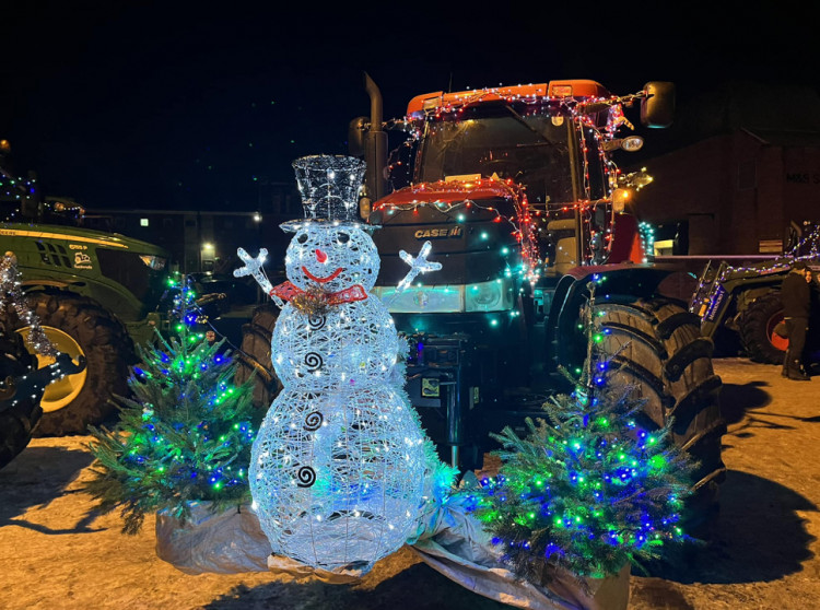 Farmers on Christmas Lights Tour 2022 has been hailed as a huge hit. CREDIT: Garden House Hospice Care