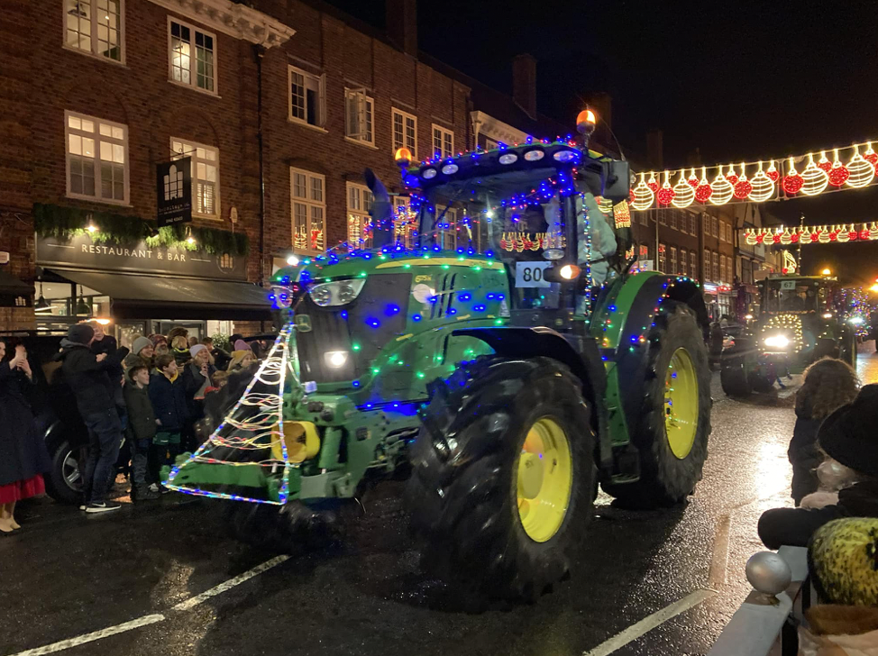 Farmers on Christmas Lights Tour 2022 has been hailed as a huge hit. CREDIT: Garden House Hospice Care