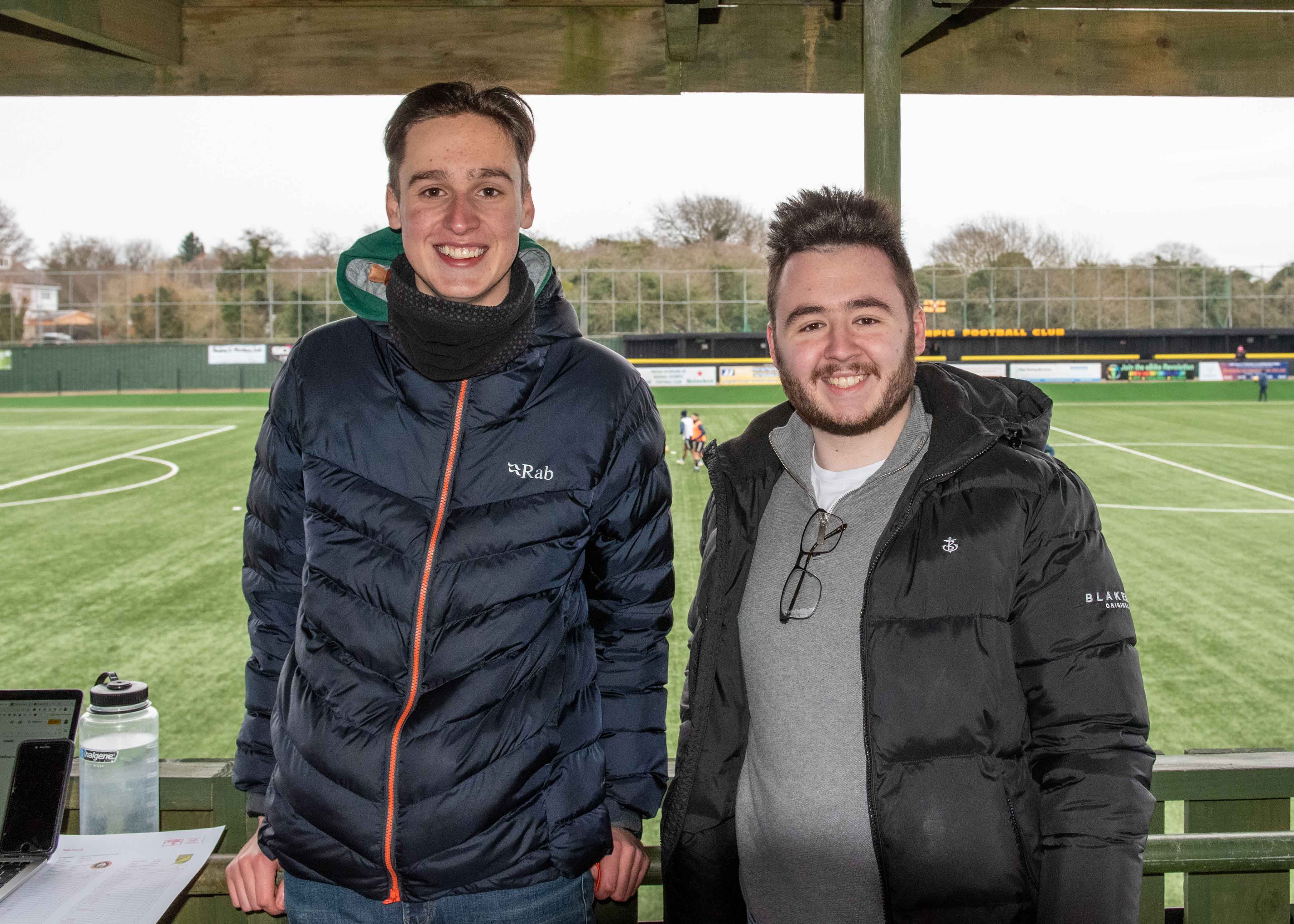 Freddie Cardy with Joseph McCormack. CREDIT: Peter Else 