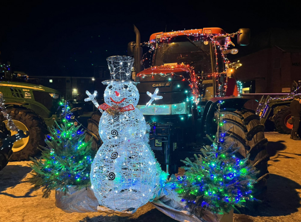 Watch video footage of Farmers on Christmas Lights Tour. Saturday's event was a huge hit. CREDIT: Garden House Hospice Care 