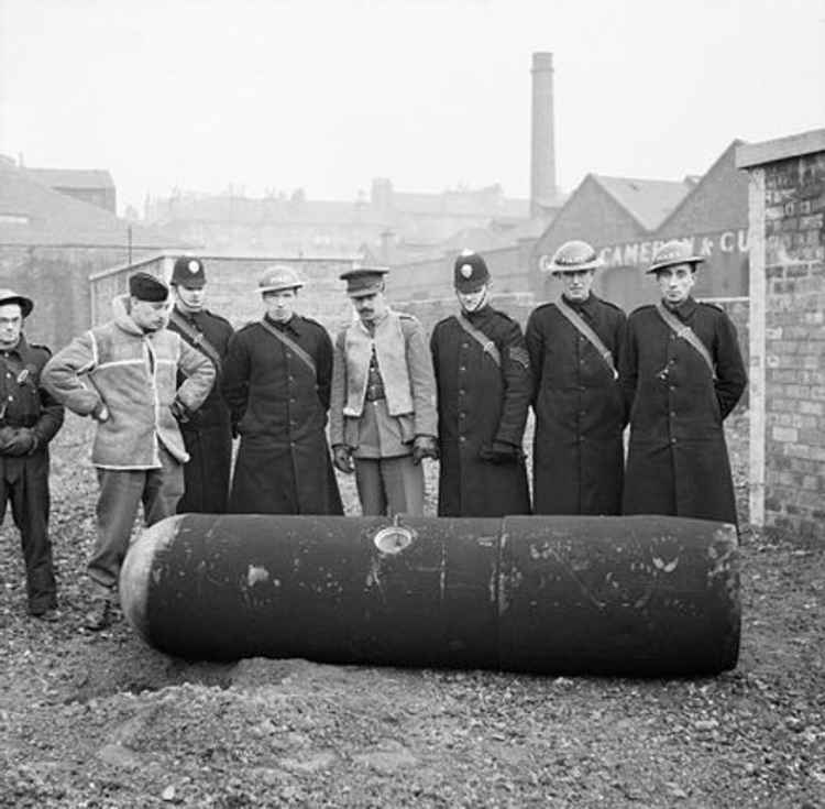 A German "G" Mine in Glasgow, 1941