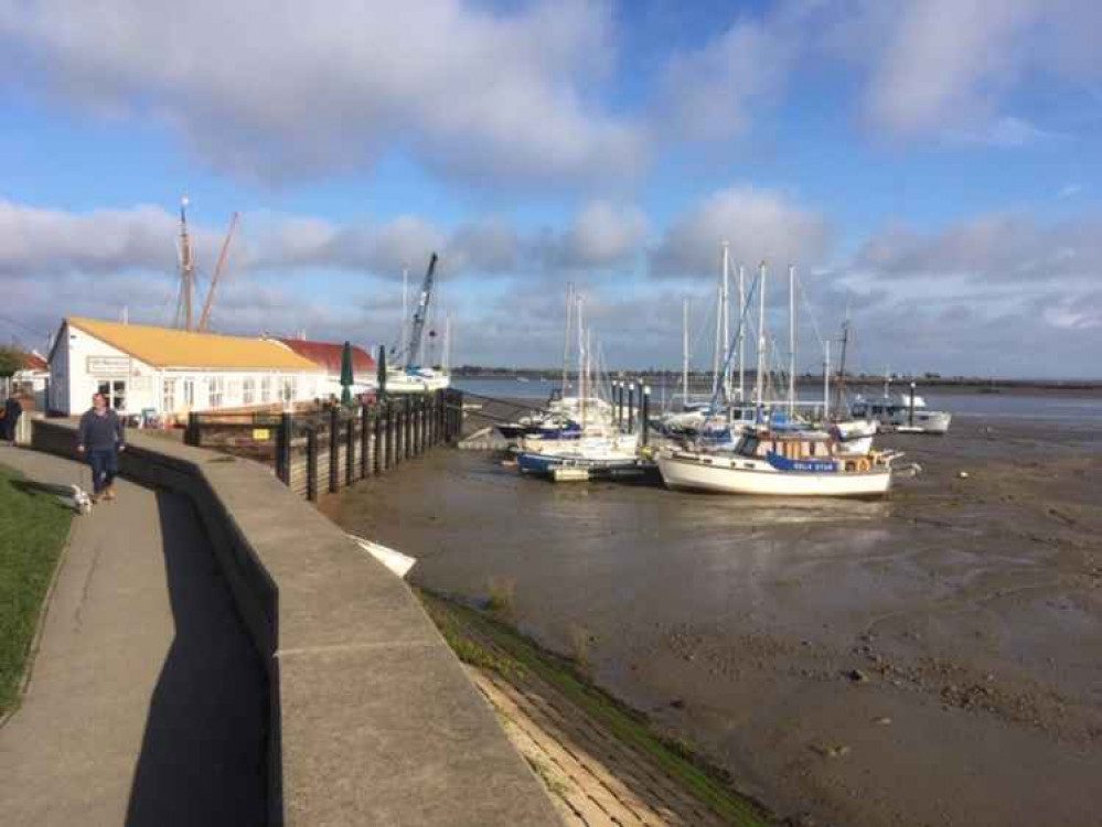 Beautiful Heybridge Basin: the better weather brought more visitors last weekend