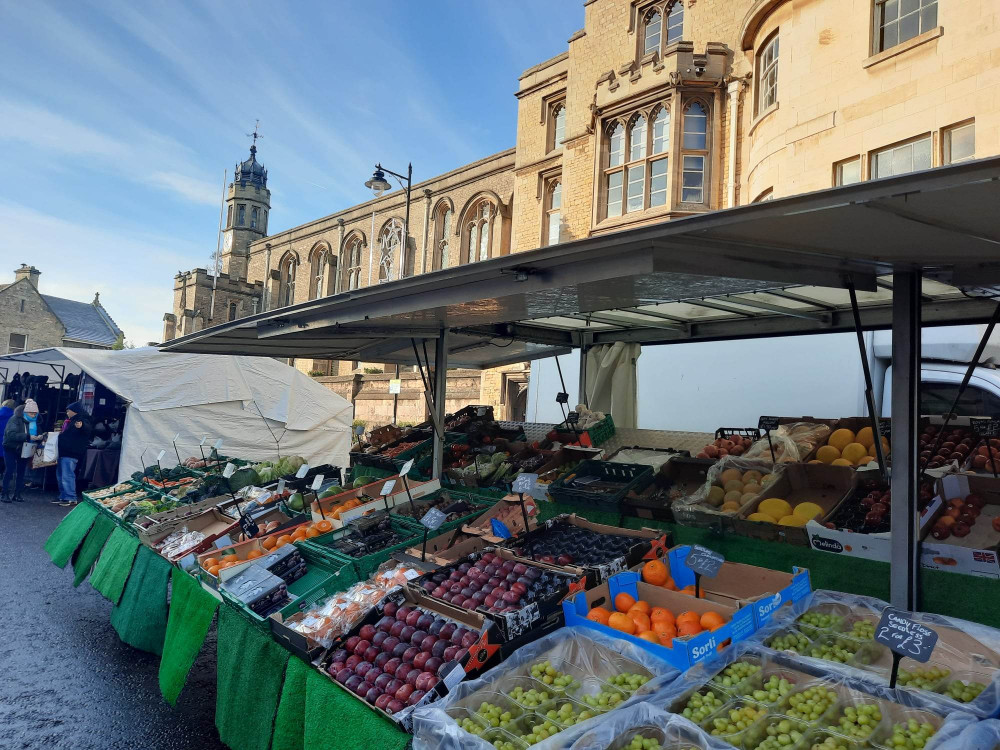 Stamford market is a weekly event.