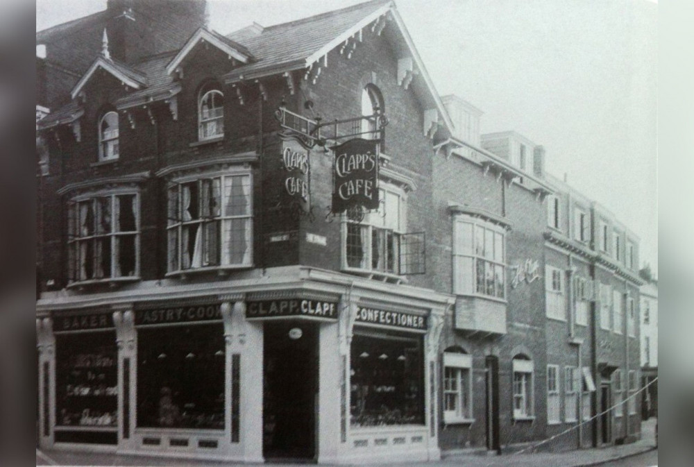 Clapp's Café in 1930, Exmouth (Menhenitt and Clapp family archives)