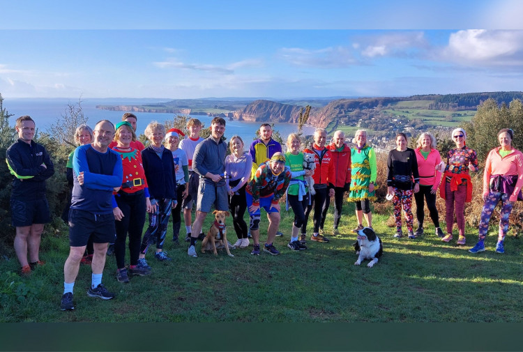 Stunning views enjoyed in glorious sunshine on the Boxing Day run