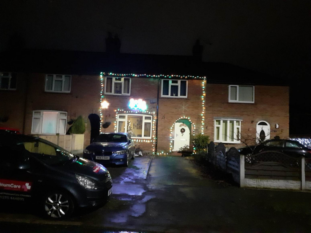 Here's the winning entry in Platt Avenue, Sandbach  