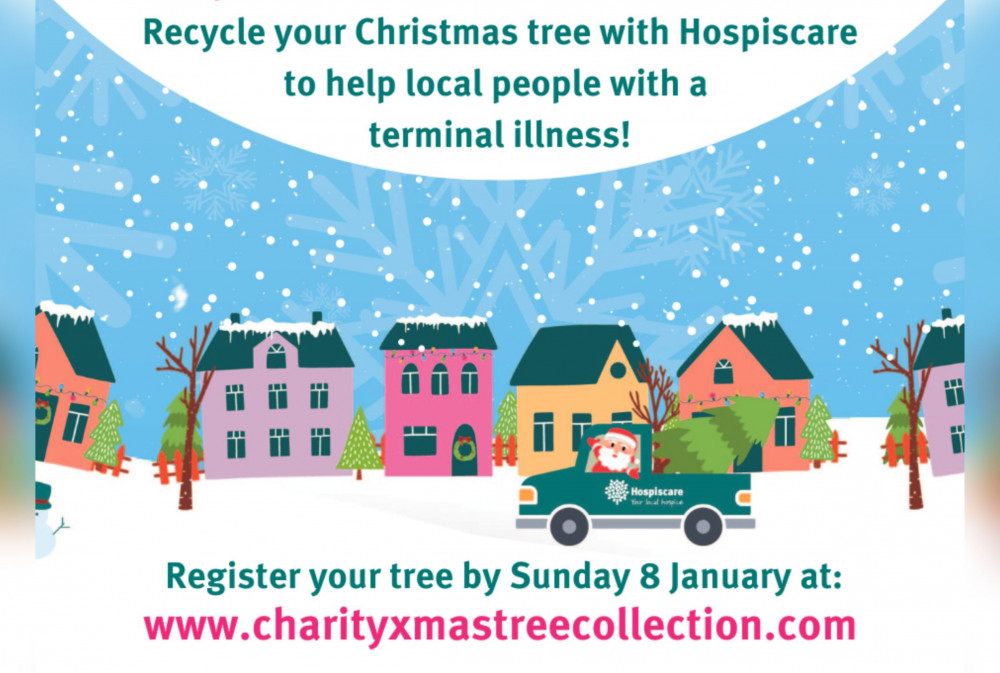 Christmas Tree recycling for Hospiscare 