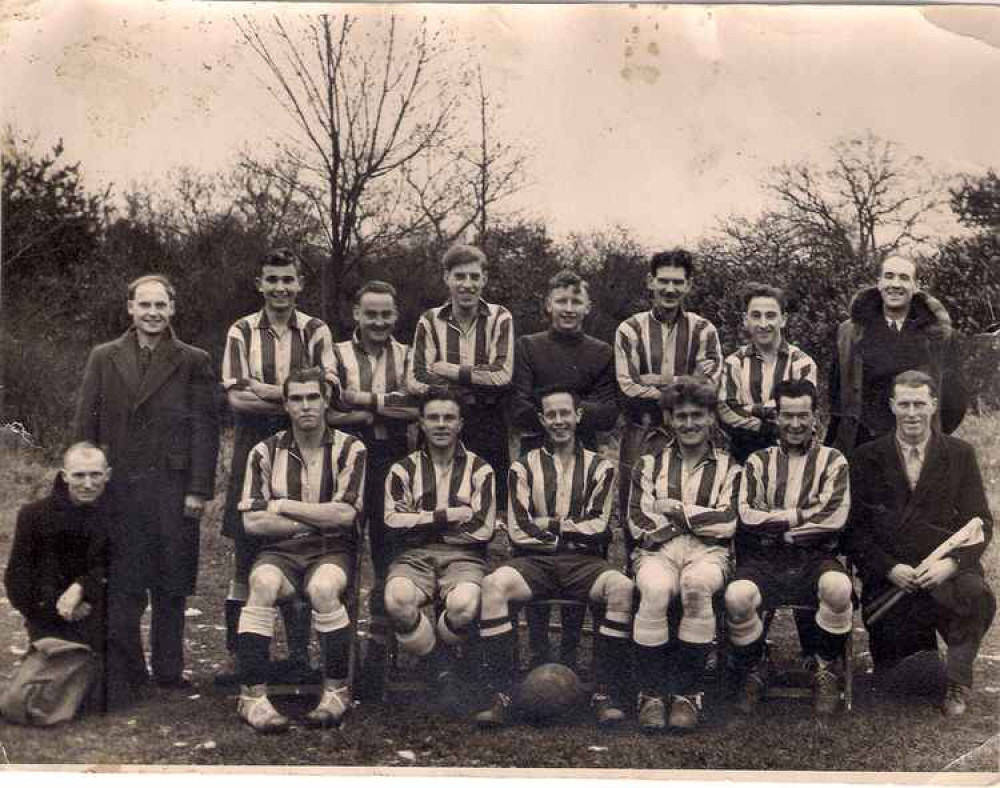Beacon Hill Rovers Team in 1950-51: full details of who is pictured are at the end of the article