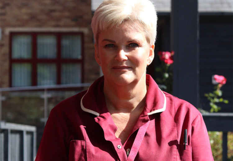 Farleigh Hospice Nurse Mary Harwood: one of the team who have kept services going through the pandemic