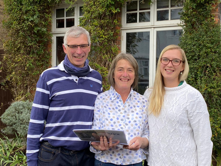 Dr Kate Kenyon with her husband Andrew and daughter Livy. (Credit: RBKares)