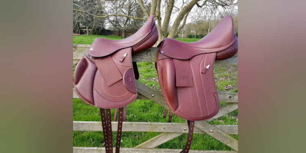 Two of the stolen saddles: police are now appealing for information