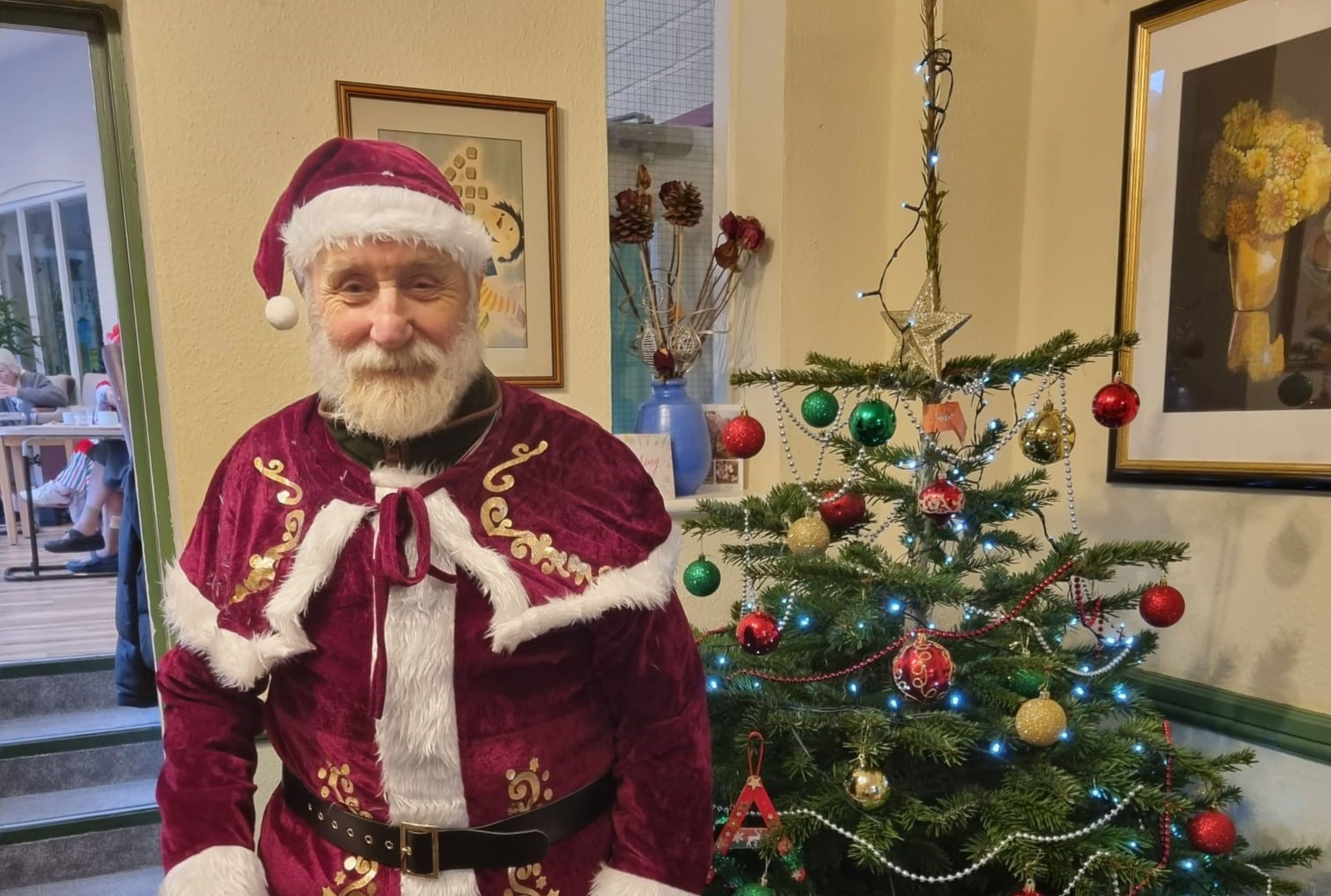 George in Santa Claus costume (Doveleigh Care)