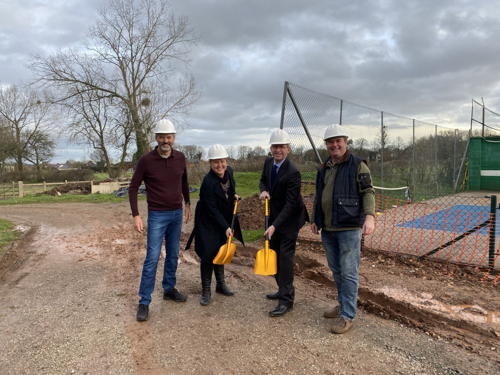 Sir Jeremy Wright and Cllr Sam Louden-Cooke were invited to the ground breaking ceremony at the Crackley Lane club