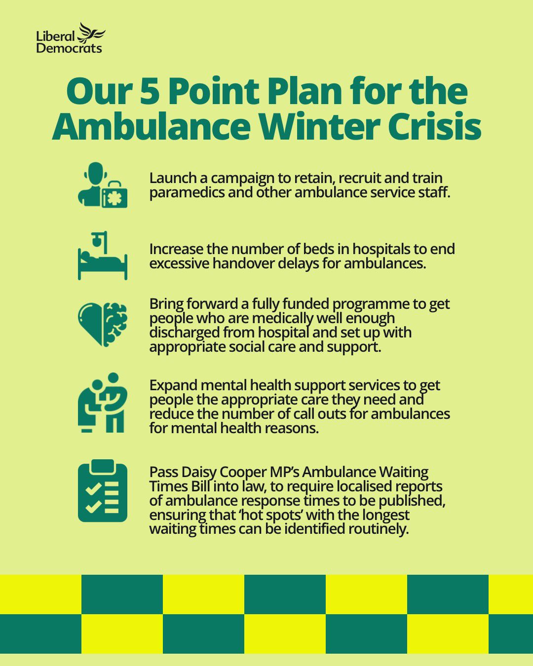 Liberal Democrat Five Point Winter Plan