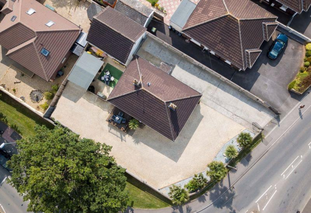 The home is set on its own plot The home is set on its own plot