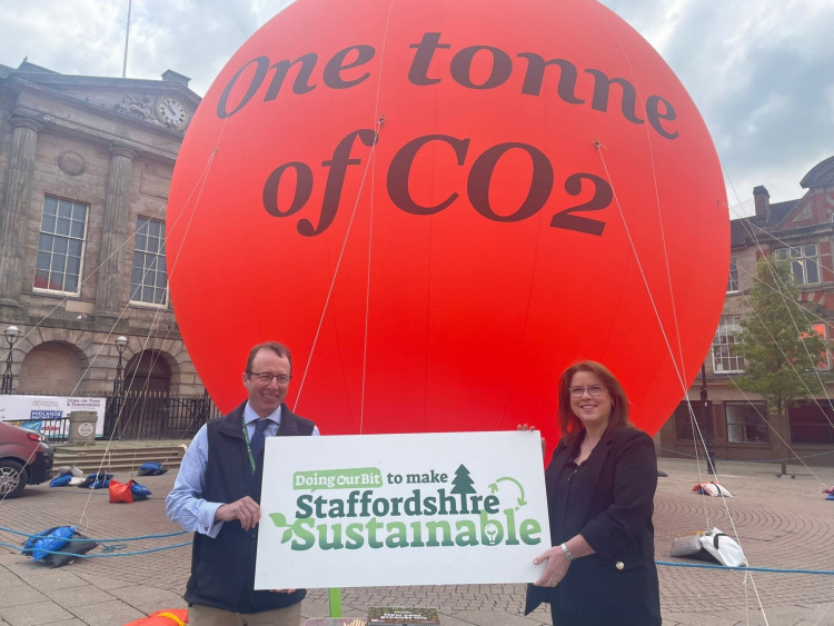 Carbon Bubble on tour in 2022 (Staffordshire County Council).