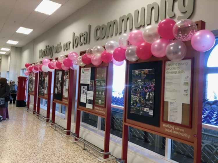 The store prepares for a colourful fundraising weekend ahead