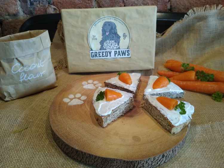 Greedy Paws carrot cake!