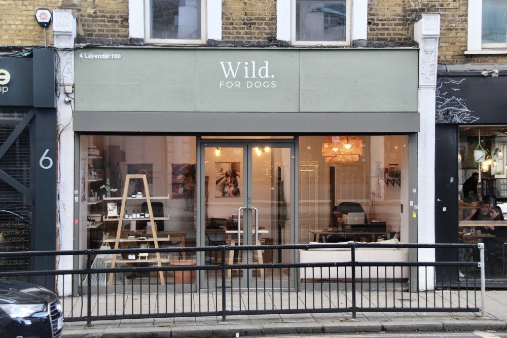 Pet grooming shop, Wild For Dogs, at 4 Lavender Hill