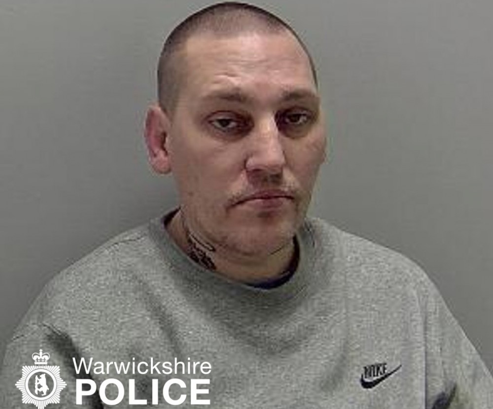 Timothy Wright, 42, of Humphris Street was caught with the drugs when officers from Warwickshire Police Proactive CID raided his home in November last year (image via Warwickshire Police)