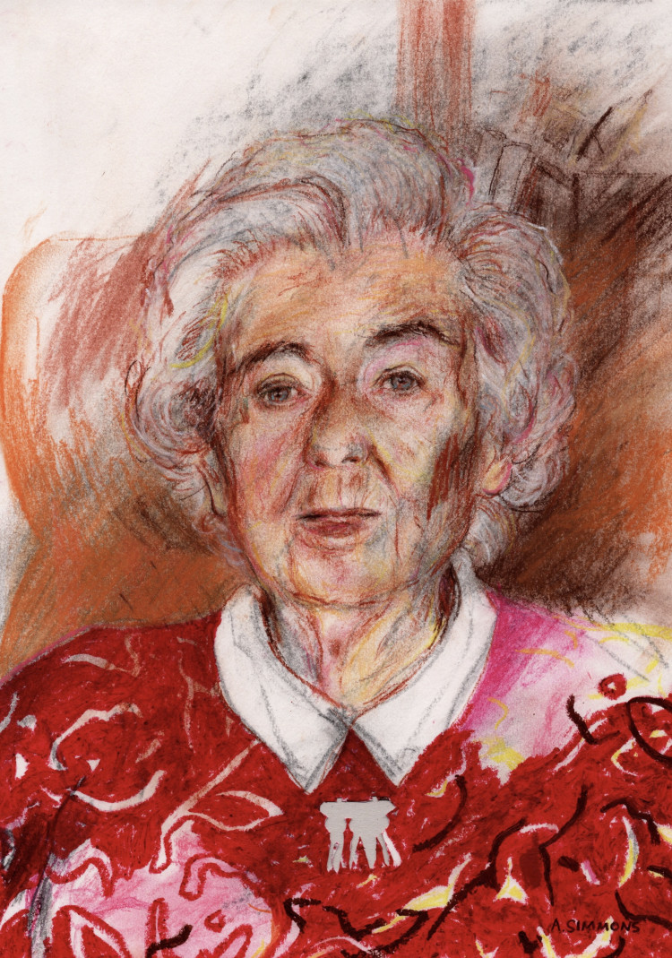 Alison Simmons, entered the competition with her portrait of Holocaust survivor Bronia Snow 