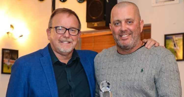 Swifts Chairman Gary White with new manager Julian Dicks