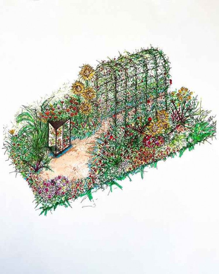 Lucy Hutchings' inspirational design for the RHS Hampton Court show