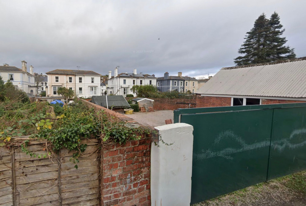 Rear garden of 5 Barton Villas, Dawlish (Google Maps)