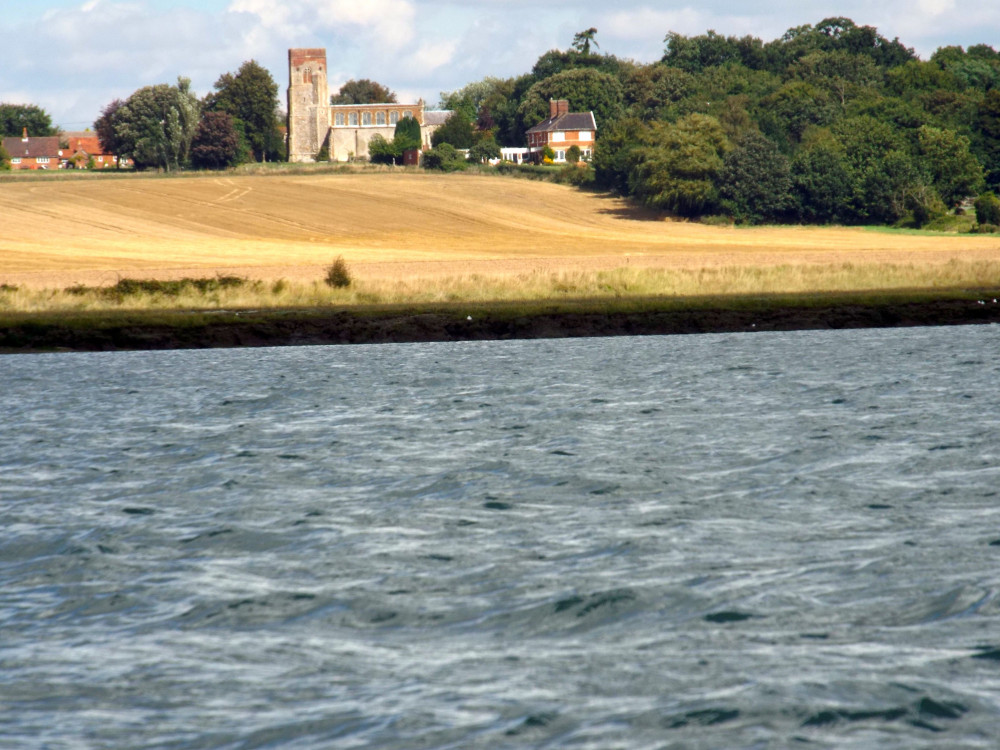 Erwarton church from the Stour