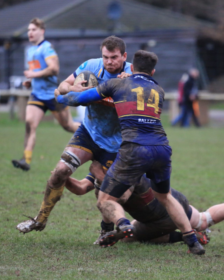 Teddington RFC put up 66 points in a dominant win against Old Blues. Photo: Simon Ridler.