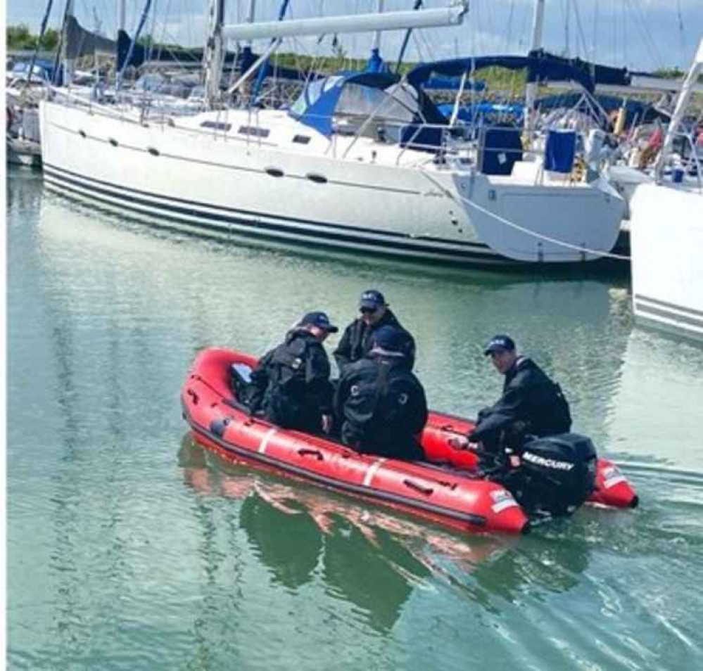 The new recruits had a taste of real-life rescue work this afternoon