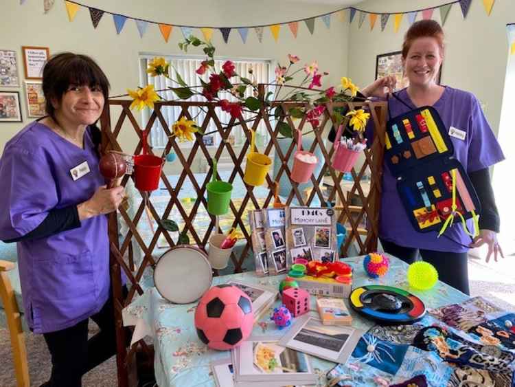 Nes and Nicola at Kingswood Day Care Centre