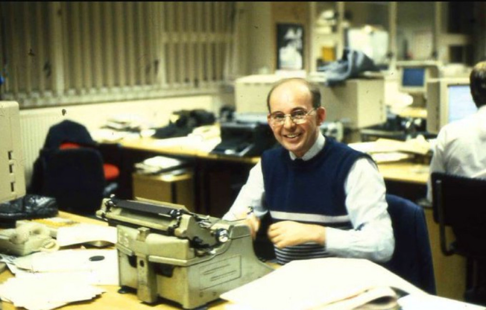 Aled Betts posted this picture of his father at work in the eighties.