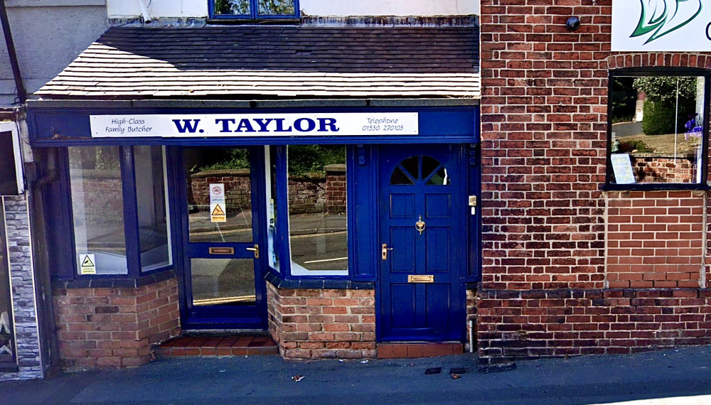 W. Taylor Butchers in Measham High Street. Photo: Instantstreetview.com