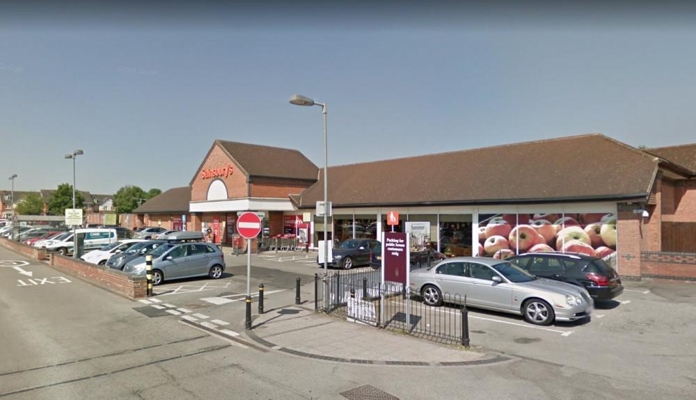 The purse was stolen on Saturday, January 14 at the Warwick Road Sainsbury's (image via google.maps)