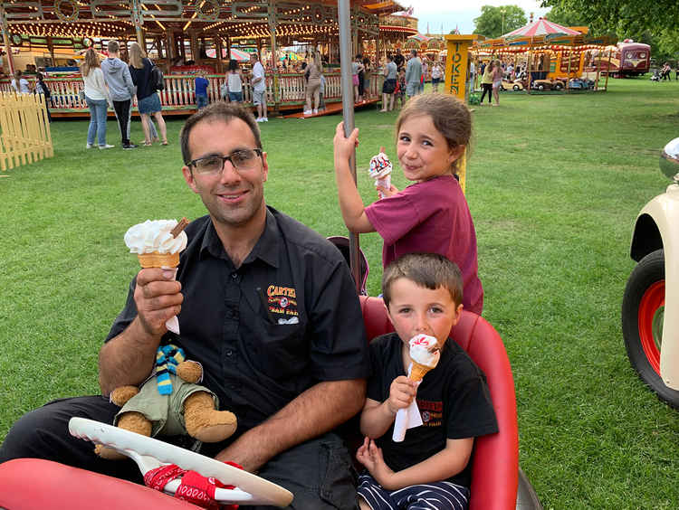 Joby Carter and family at Maldon