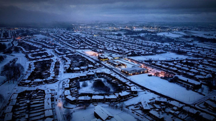 Bentilee in the snow (Kieran Wynne).